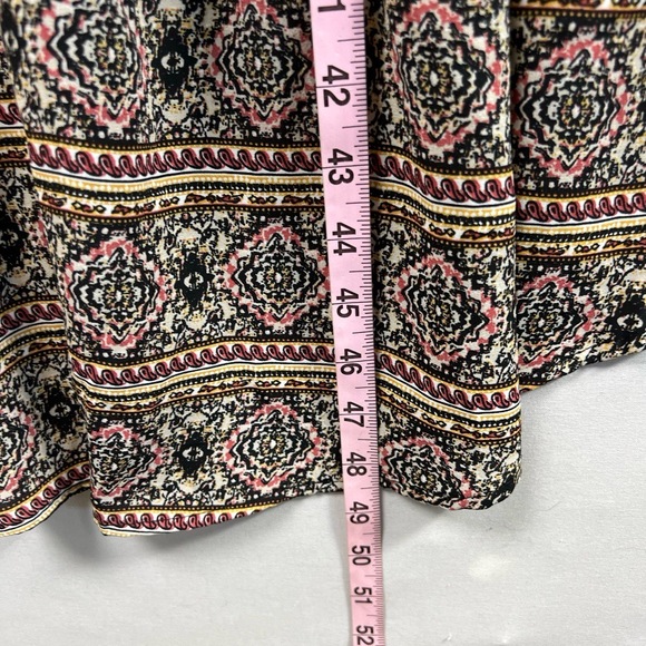 Knox Rose Maxi Dress Womens Large Tiered Floral Crochet High Low Boho - Picture 7 of 15